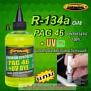 น้ํามันคอมเพรสเซอร์ R-134a PAG46 Super Cool SYNTHETIC เทียบเท่า oil8 ผสมสารเรืองแสงUV(แถมตัวทดสอบน้ํามันคอมในร…