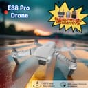 2026 โดรนบังคับไร้สายคุณภาพสูง E88Pro 4Kกล้องคู่พับได้ WiFi FPV ควบคุมแอป ของ เล่นทหาร