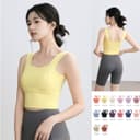 ArayaLady Sport Bra สปอร์ตบรา ใส่เที่ยว ออกกําลังกาย เสื้อกล้ามมีฟองน้ํา ผ้านิ่มใส่สบาย รุ่น AB-JYMN005