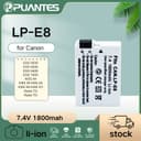 แบตเตอรี่ lp-e8 สําหรับ Canon EOS 600D 700D 550D 650D X7i X6i X5 X4 T2i T5i เครื่องชาร์จดิจิตอล SLR