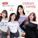 JARINYA (S-XL) เสื้อปาดไหล่เฉียงเปิดไหล่ ผ้า Cotton ยืดนุ่มใส่สบาย ผ้าไม่บาง ระบายอากาศได้ดี ทรงสวยเข้ารูป