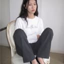 rand0m piece - Random Rose Long sleeve Raglan Top เสื้อยืดแขนยาว สกรีนโลโก้ดอกกุหลาบ