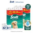 สก๊อตต์® คลีนแคร์ กระดาษชําระทิชชู่ หนา3ชั้น 32+8ม้วน Scott® Clean Care Tissue 3Ply