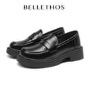 BELLETHOS รองเท้าโลฟเฟอร์คลาสสิก นุ่มสบายไม่เสียดสีเท้า การเดินทางประจําวัน 35-40
