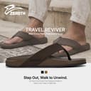 ZEROTH TRAVEL REVIVER ZT3 รองเท้าแตะหนีบสีดํา รองรับอุ้งเท้า พื้นหนากําลังดี ทรงเรียบเท่ ใส่ได้หลายโอกาส