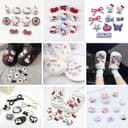 ชุดเซ็ตDIY ตัวติดรองเท้าลายการ์ตูน อะไหล่ตกแต่งรองเท้า DIY รองเท้าทุกยี่ห้อที่มีรูไซส์มาตรฐานติดได้ 1เซ็ต…