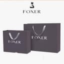 FOXER ถุงของขวัญ ถุงกระดาษ สีเทา