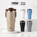 TYESO 01-01022/23/24/25/26 600ML/750MTumbler พร้อมที่จับ,ขวดน้ําฉนวนสุญญากาศพร้อมฝาปิด 2-in-1…
