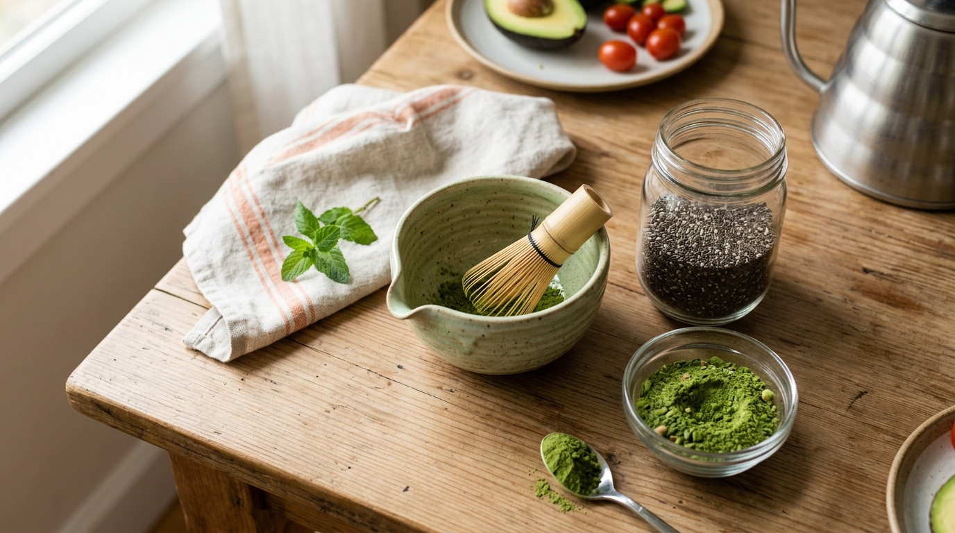 จัดบ้านไม่ลงตัว ควรเลือก ถ้วยมัทฉะเซรามิค ถ้วยชงชาเซรามิค และ เมล็ดเจีย Organic มีอย. คัดพิเศษ แบบไหน