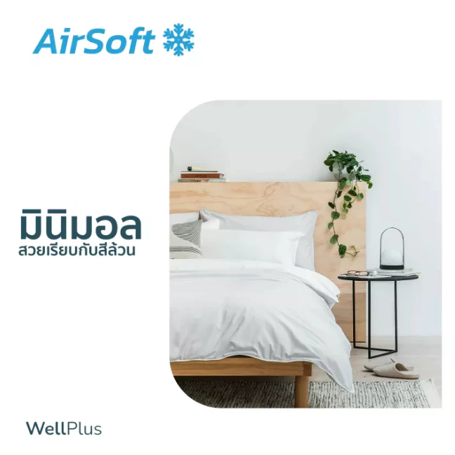WellPlus รุ่น AirSoft – นุ่มเหมือนไหม ไม่ต้องเคลือบกันไรฝุ่น