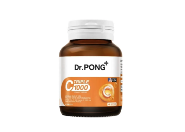 วิตามินซี Dr.PONG Triple C 1000 mg.