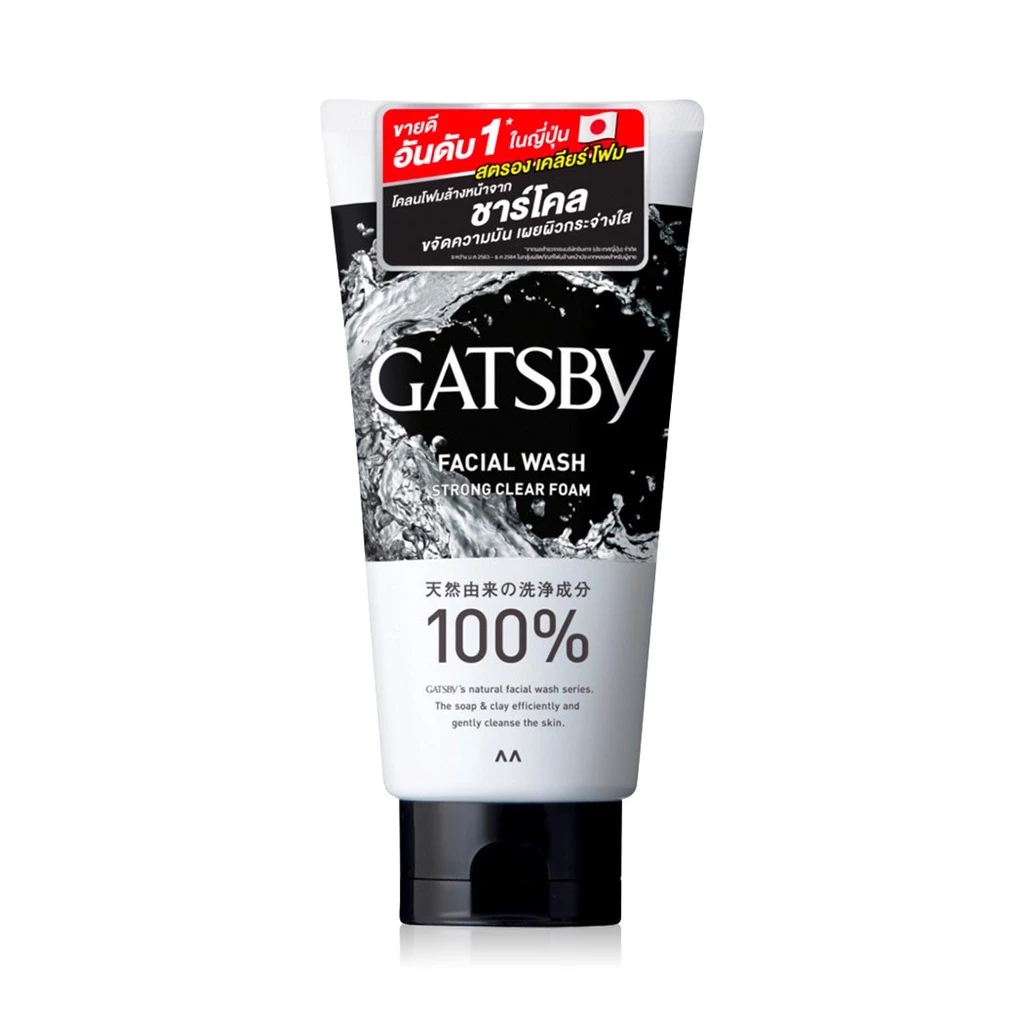 โฟมล้างหน้าผู้ชาย GATSBY Facial Wash Strong Clear