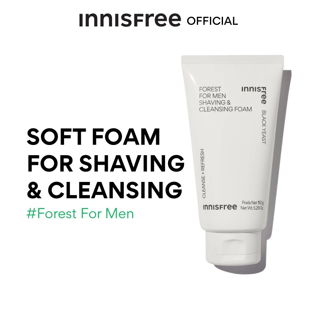 โฟมล้างหน้าผู้ชาย Innisfree Forest For Men Shaving & Cleansing Foam