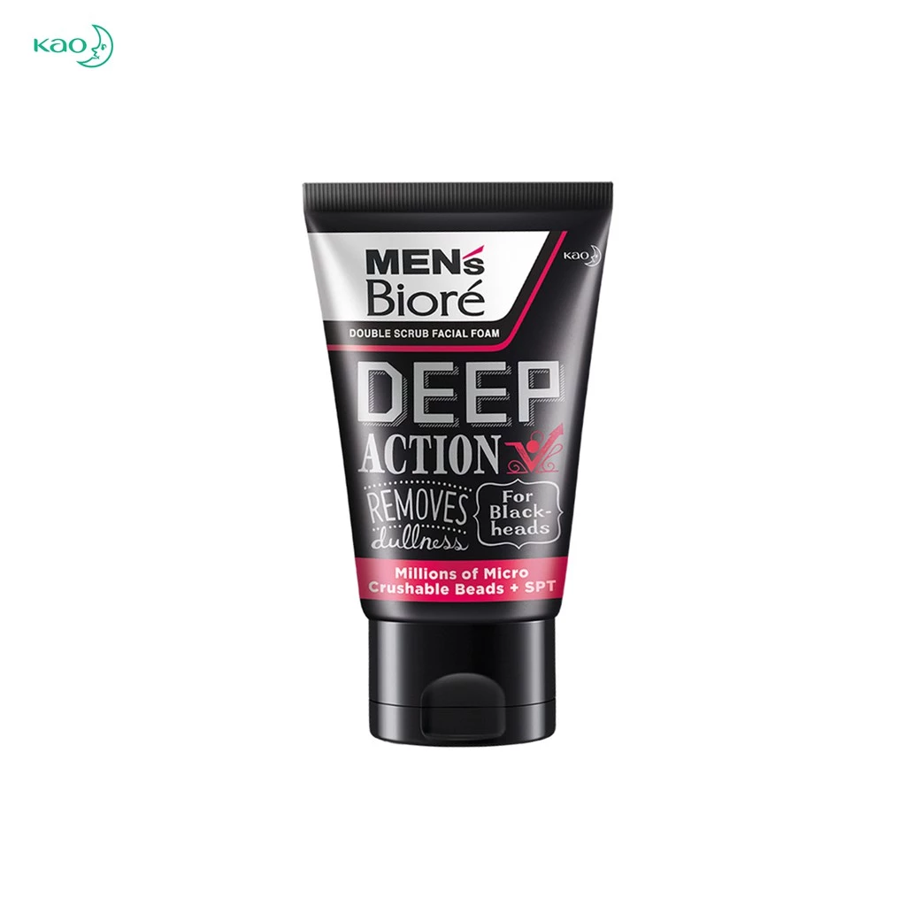 โฟมล้างหน้าผู้ชาย Men's Biore Double Scrub Deep Action